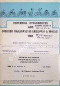 Book cover of Potential Cycleroutes and Disused Railways in England & Wales 1981 by Ordnance Survey